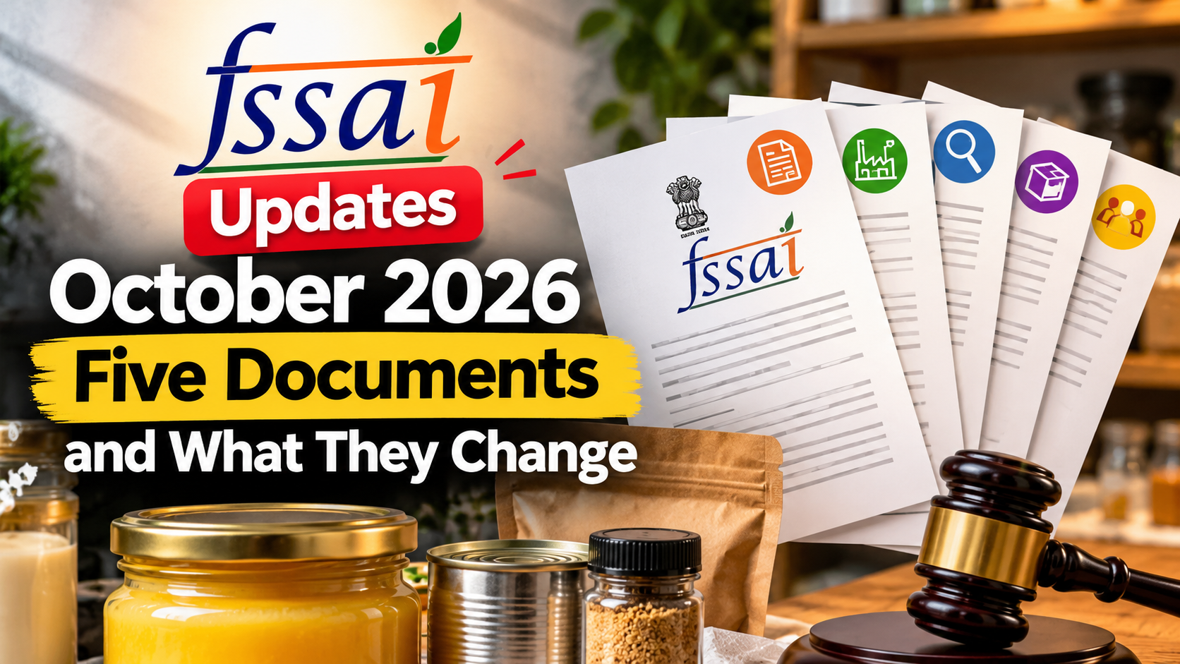 FSSAI Updates October 2026: Five Documents and What They Change